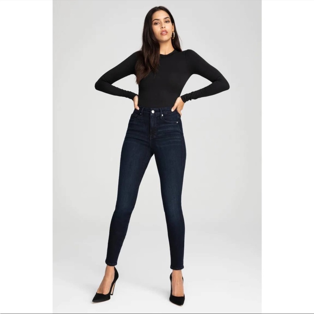 Good American “Good Legs” High Rise Blue 224 Skinny Jeans Size 2/26